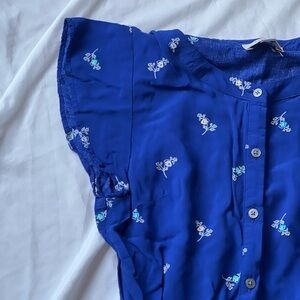 Blue summer mini dress